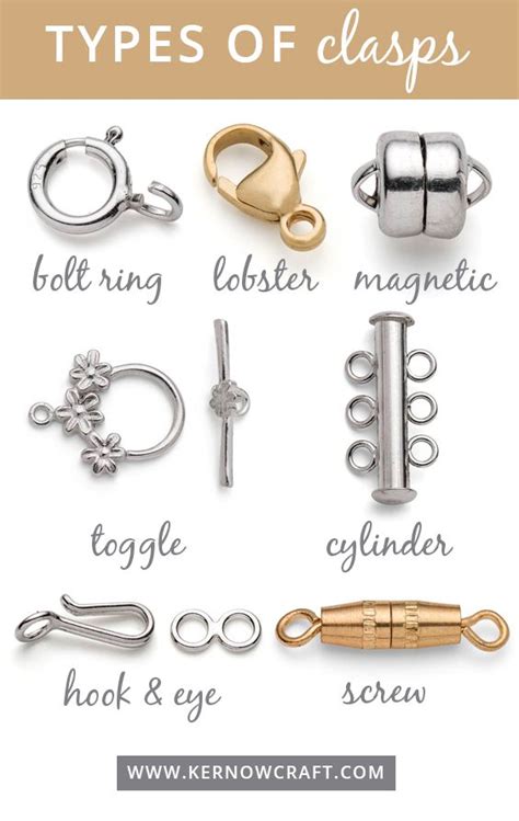 clasps & hooks|types of clasps on bracelets.